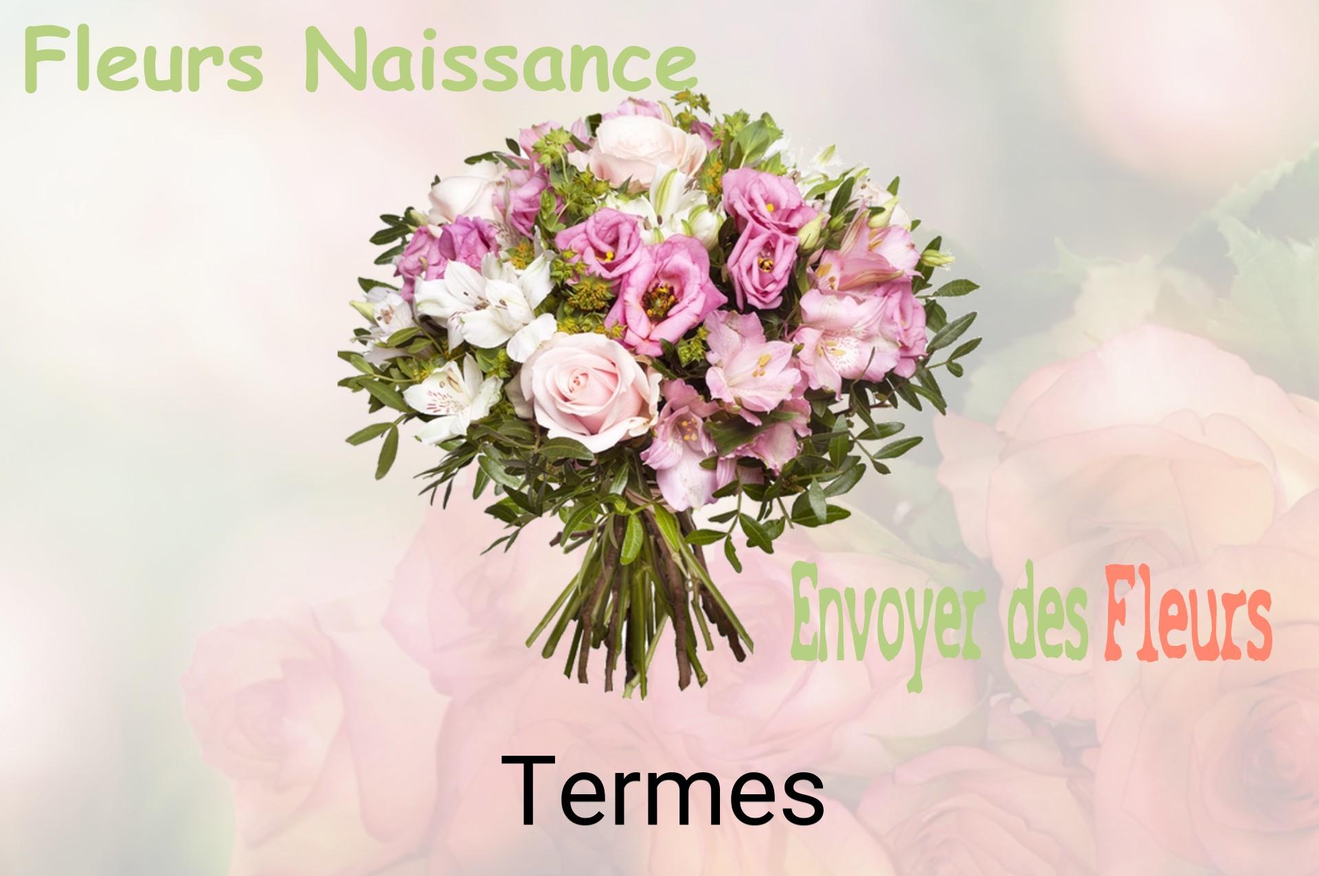 Bouquet de fleurs de naissance livré à Termes